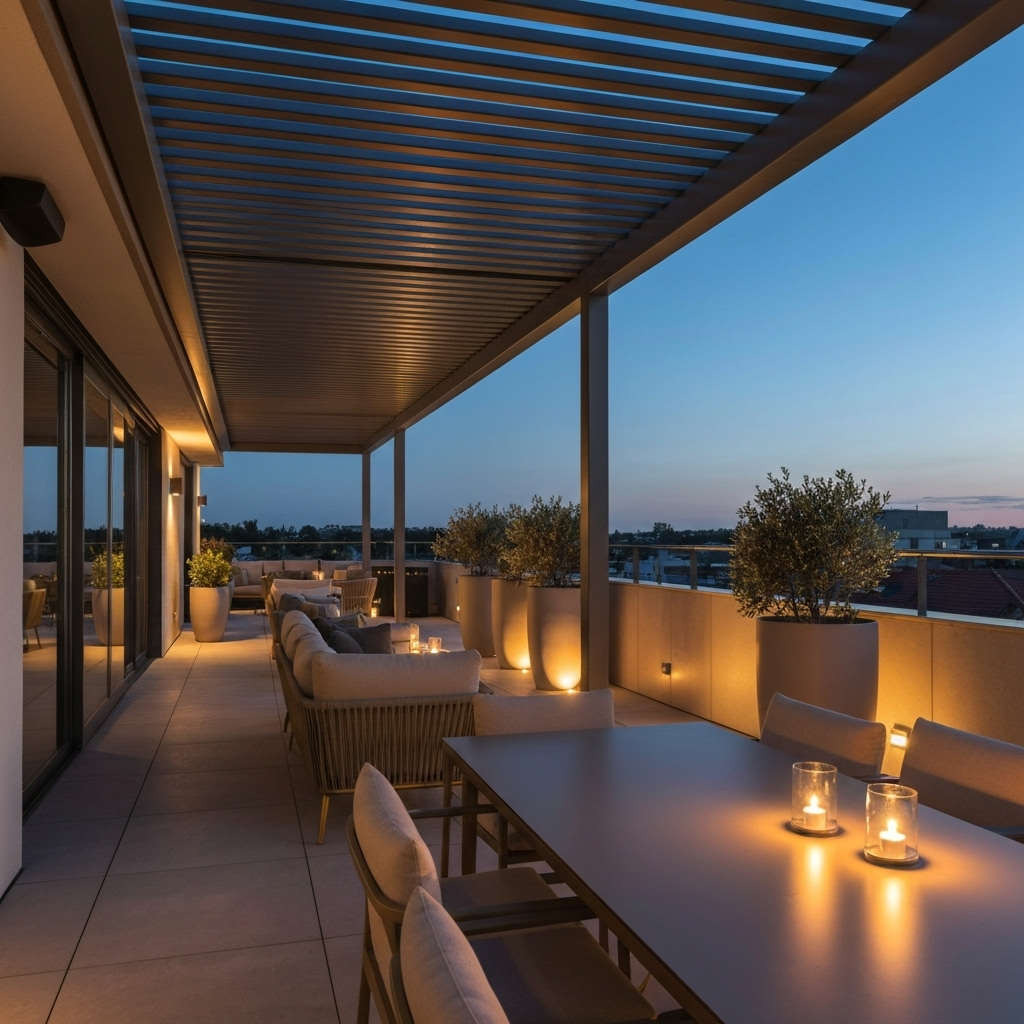 Pergola moderne en aluminium design contemporain