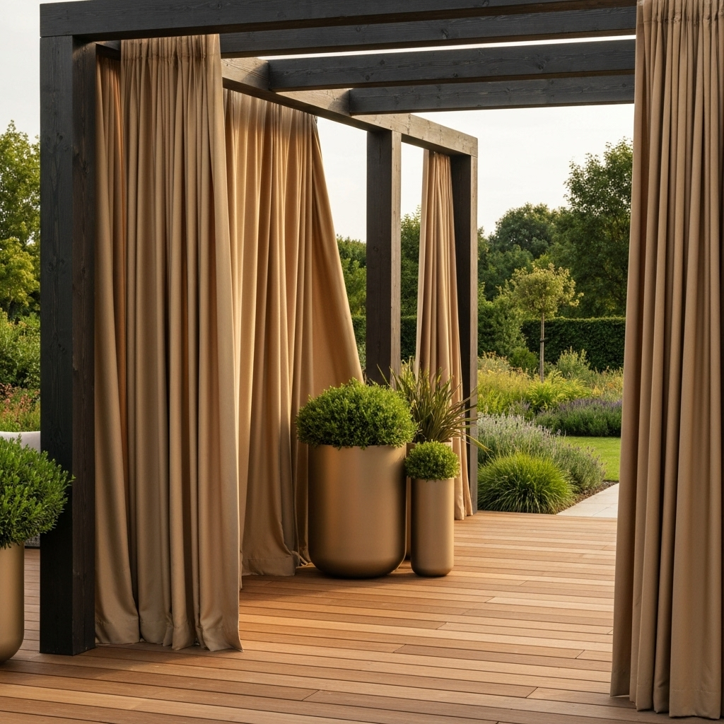 Rideaux pour pergola : modèles tendances
