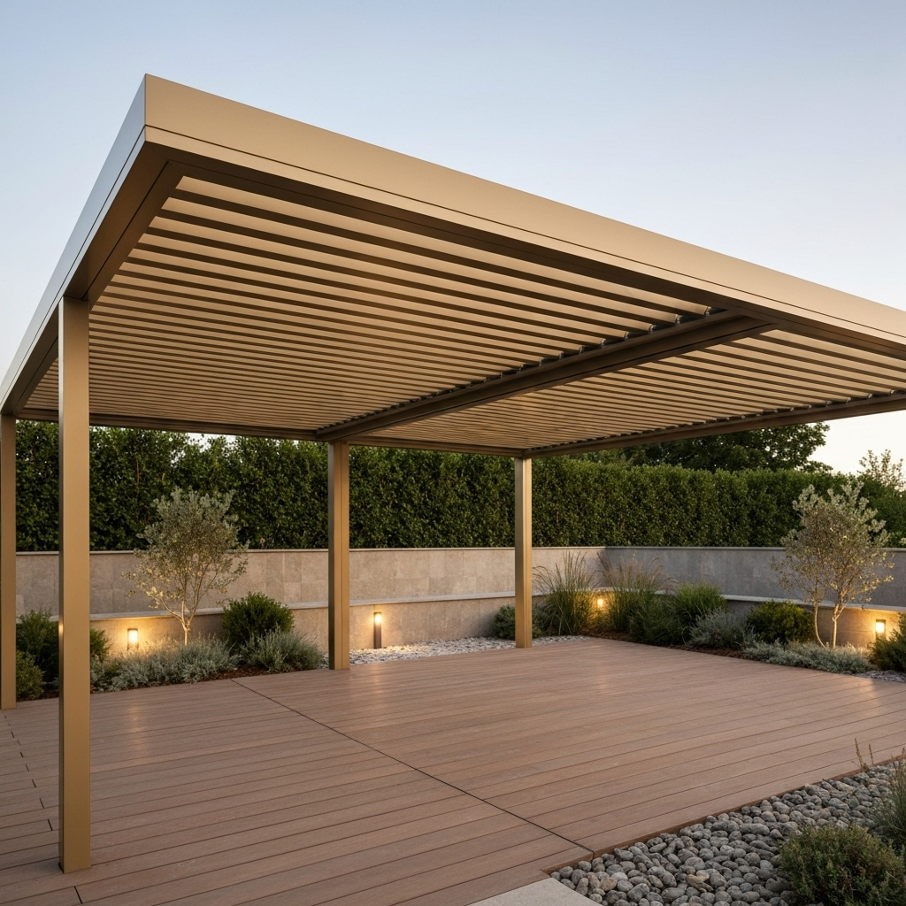 Pergola bioclimatique avec toit orientable : avantages et inconvénients