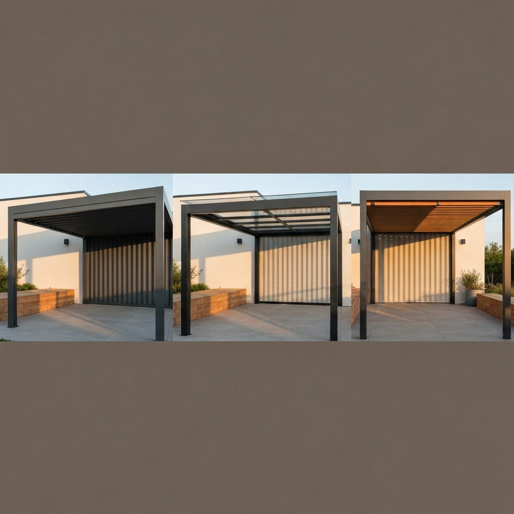 Comparaison et personnalisation de pergolas bioclimatiques