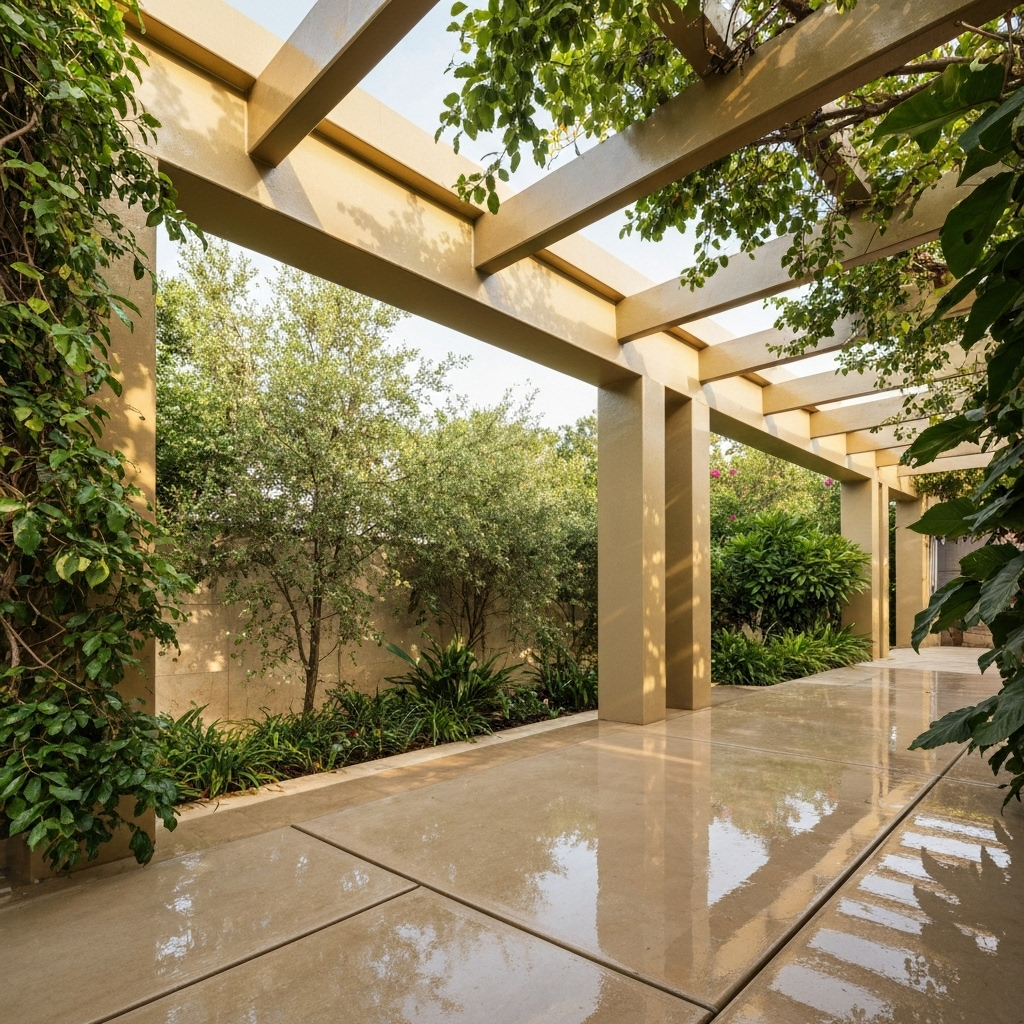 Détail nettoyage lames orientables d'une pergola