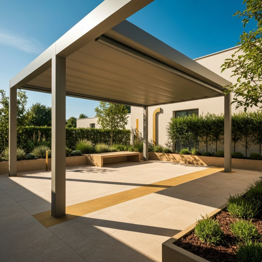 Pergola aluminium avec store intégré