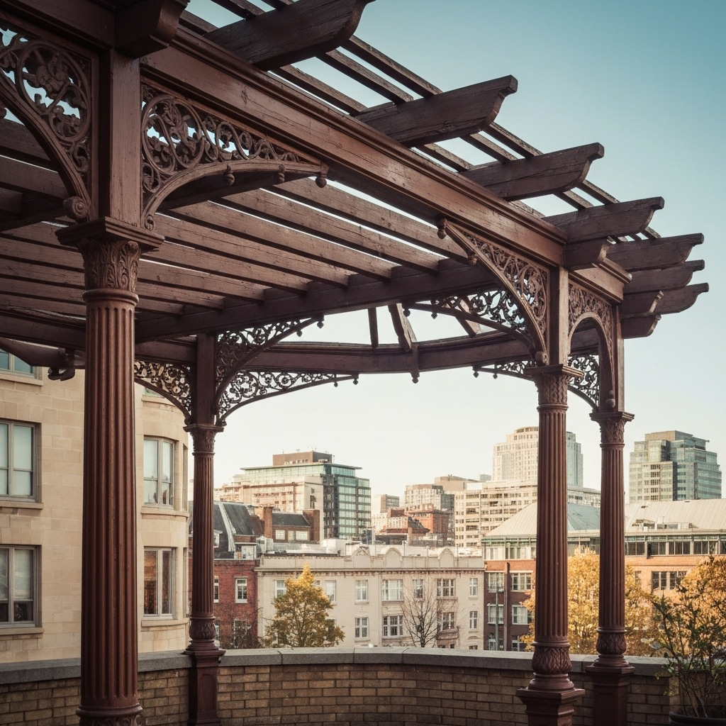 Détail d’une pergola en aluminium performante et design
