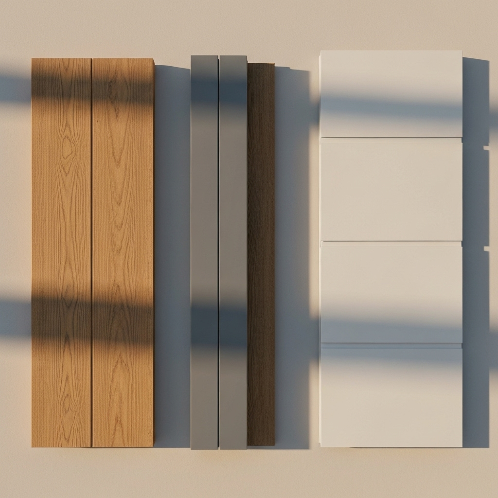 Exemples de matériaux de pergola comme l’aluminium, le bois et le PVC