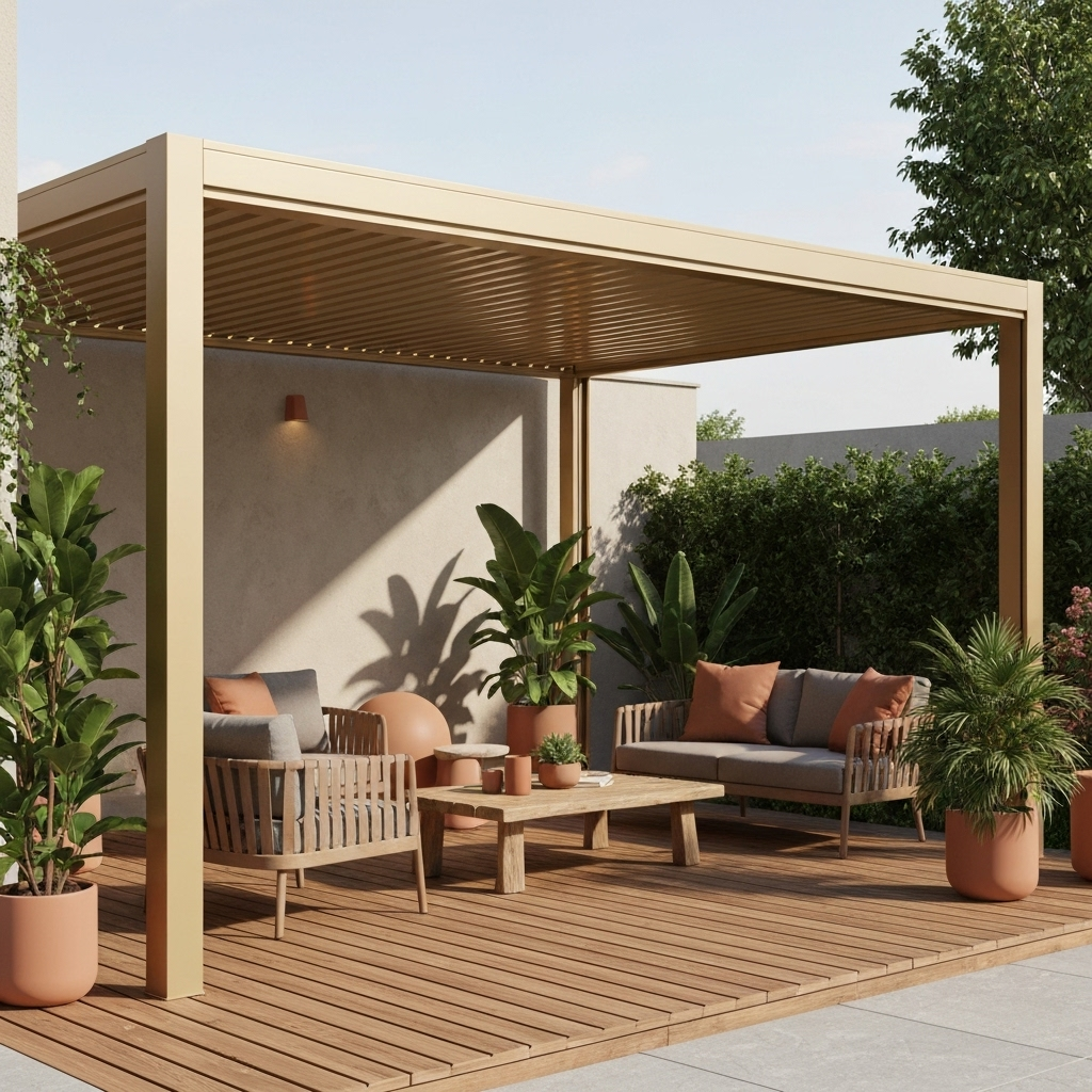 Comment fixer des rideaux sur une pergola aluminium ?