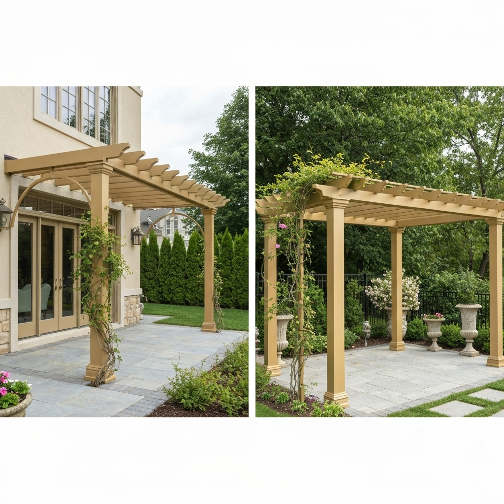 Pergola adossée vs autoportante : que choisir ?