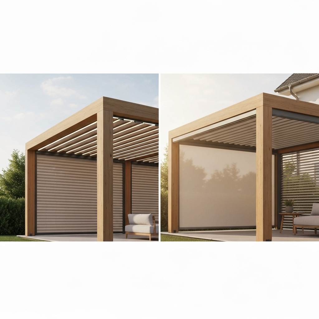 Systèmes domotiques intégrés à une pergola intelligente