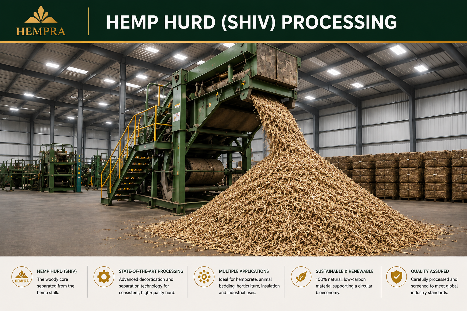 Primary industrial hemp facility