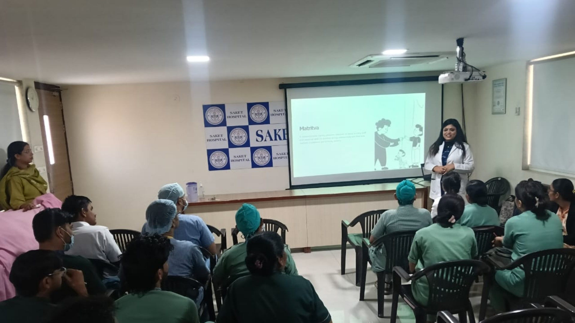 CHS Faculty conducting training session at Private Hospital in Jaipur