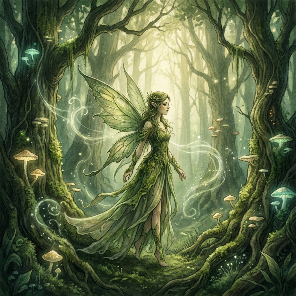 Forest Fairy — Nature AI image prompt style example