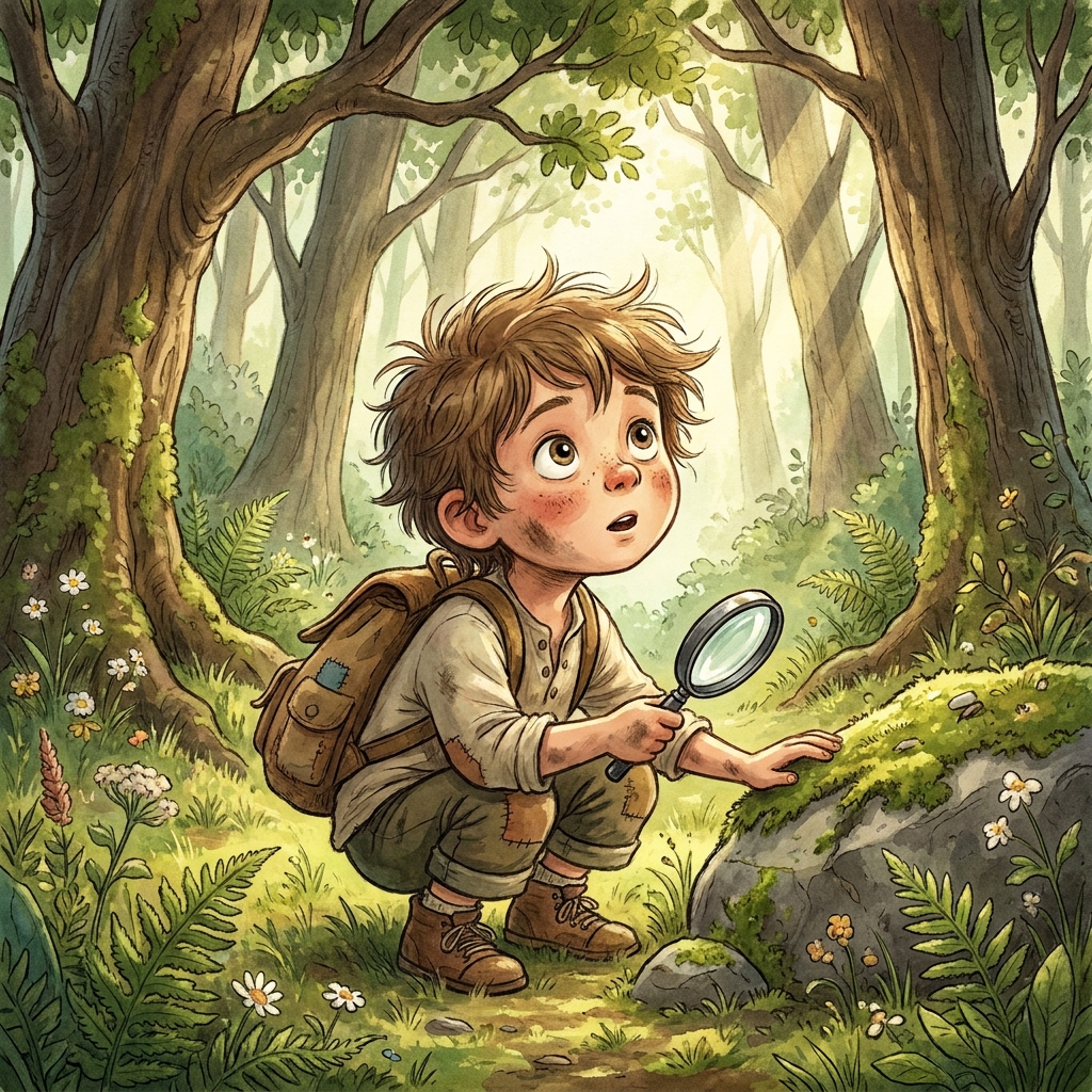 Little Explorer — Child AI image prompt style example