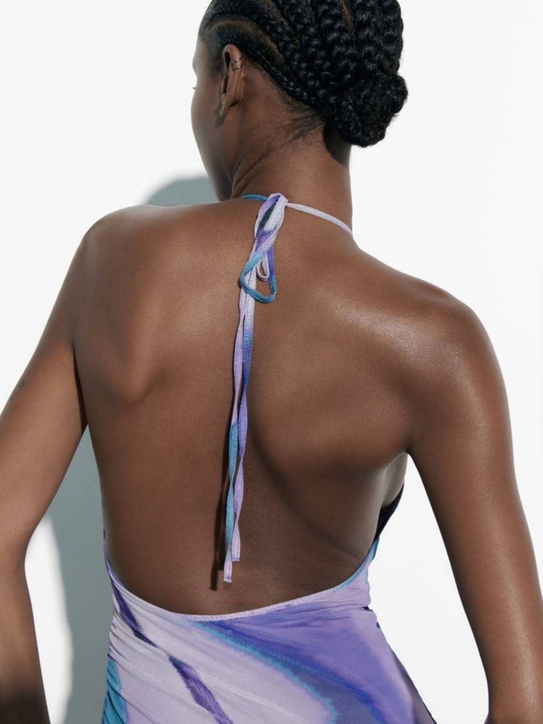 Elegant Tulle Printed Dress