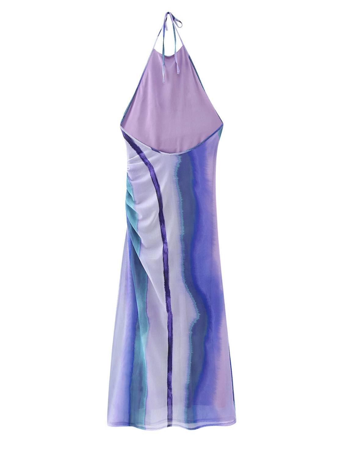 Elegant Tulle Printed Dress