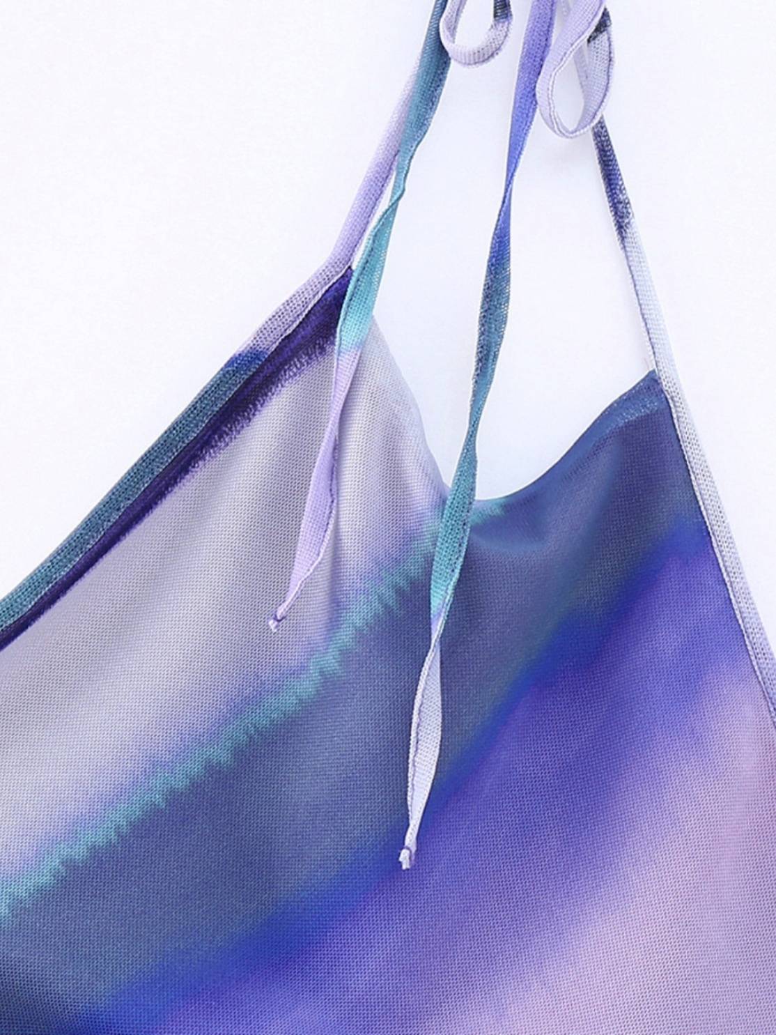 Elegant Tulle Printed Dress