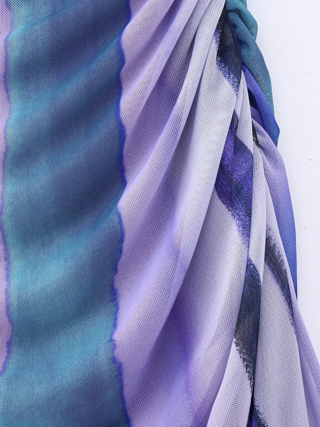 Elegant Tulle Printed Dress