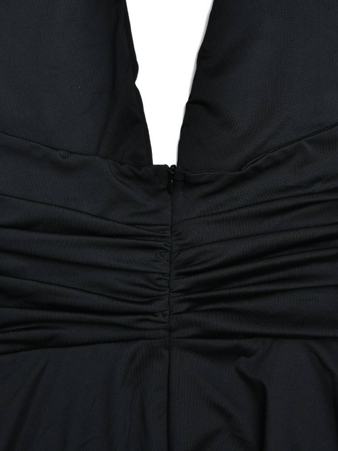 Sexy Temperament Stitching Halter Neck Fishtail Dress