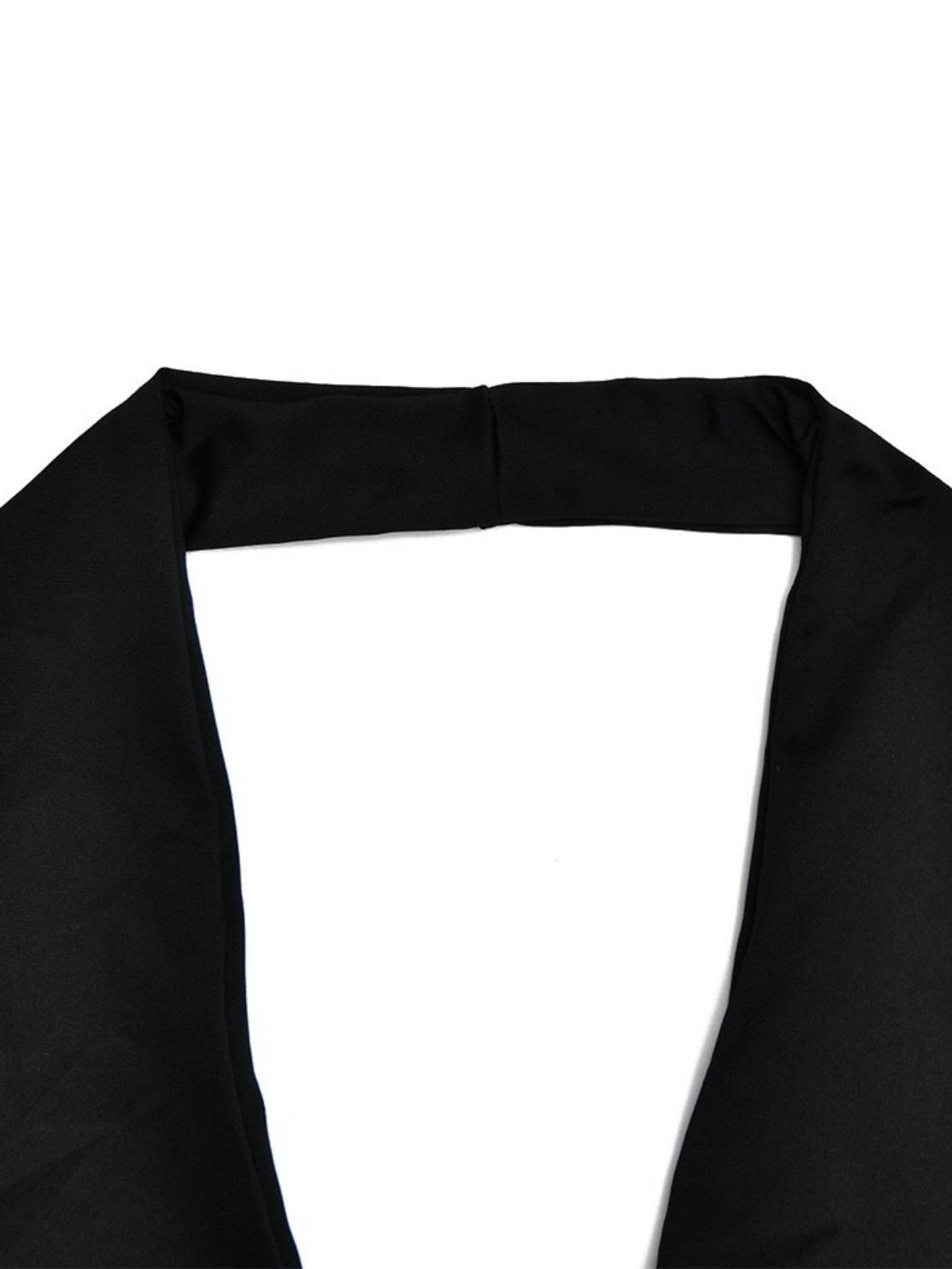 Sexy Temperament Stitching Halter Neck Fishtail Dress