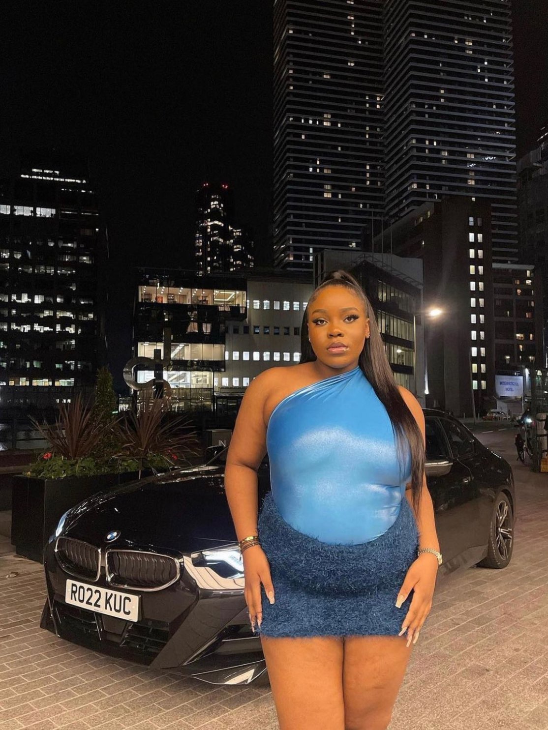 Bodysuit & Tassel Mini Skirt Set