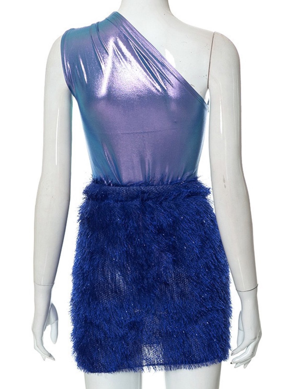 Bodysuit & Tassel Mini Skirt Set