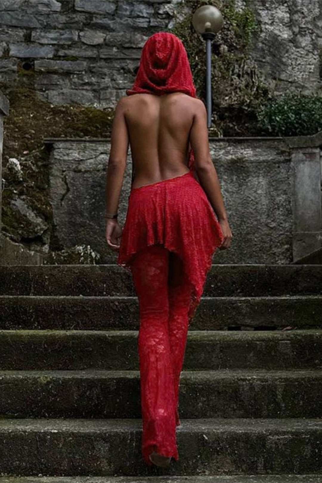 Red Lace Sexy Piece