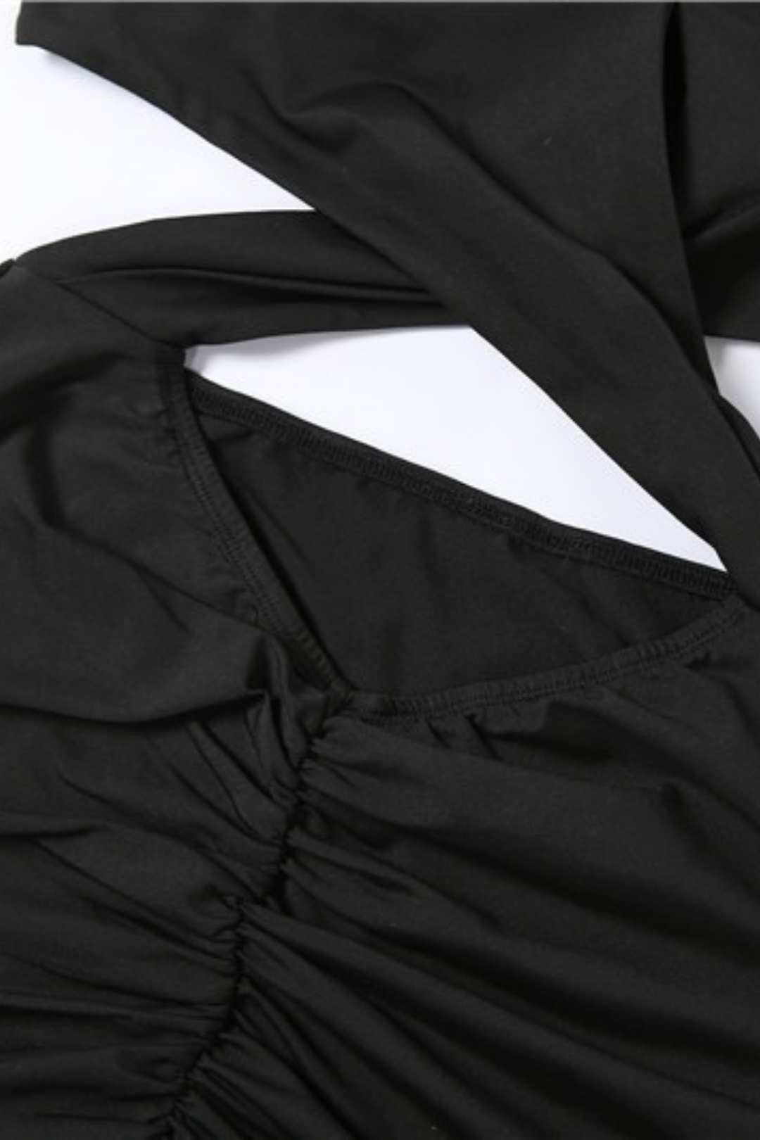 Hollow Sexy Navel-baring Hooded Slim-fit Hip-covering Bottoming Dress