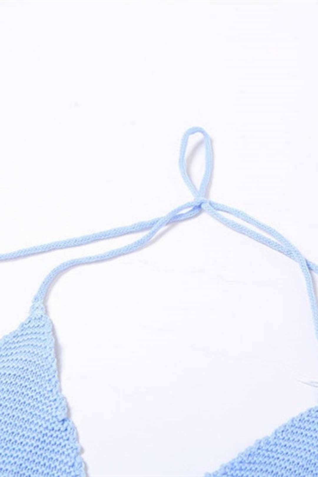 Knitted Halterneck Backless Vest Slim Hip-covering Skirt Suit