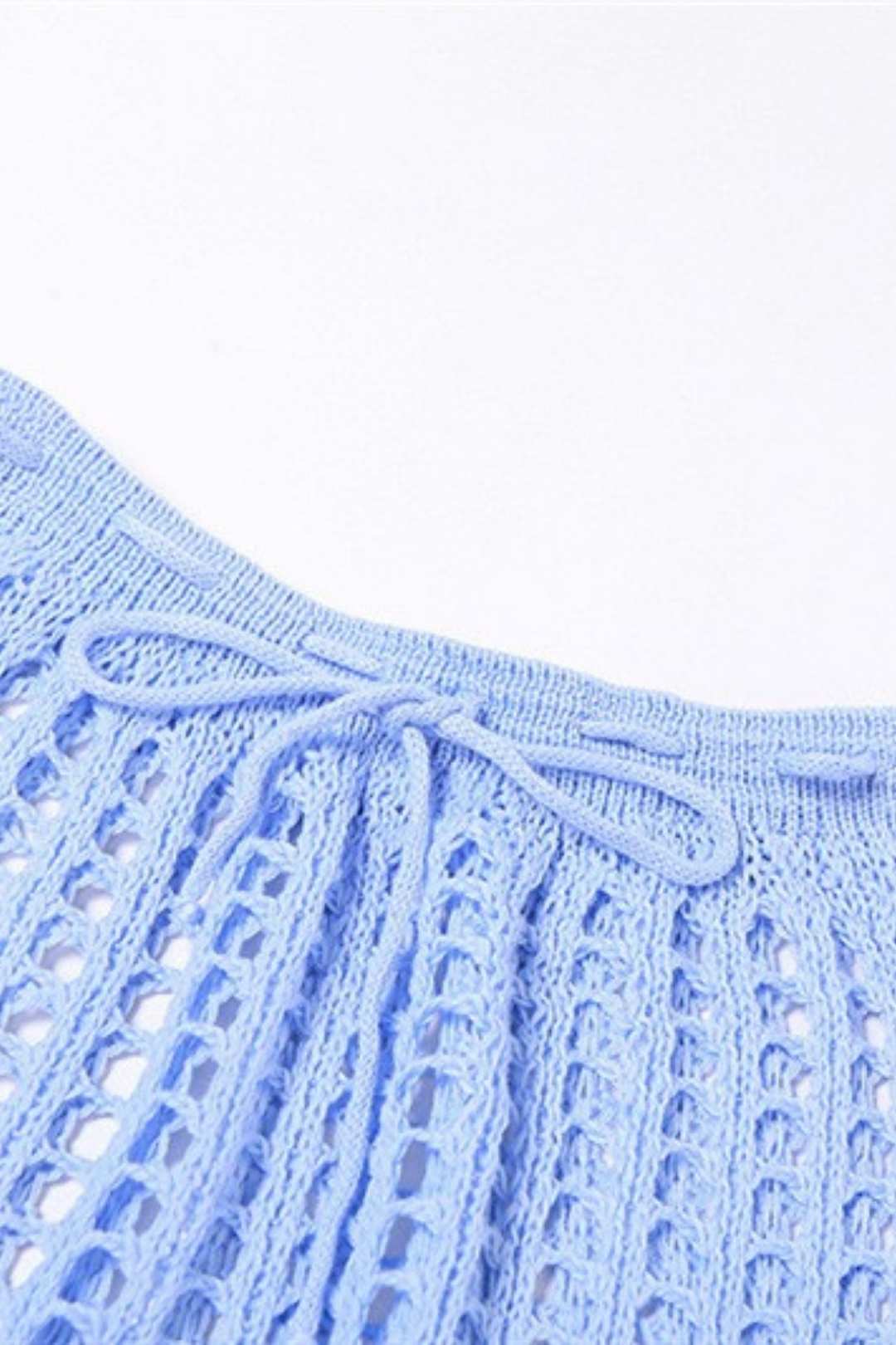 Knitted Halterneck Backless Vest Slim Hip-covering Skirt Suit