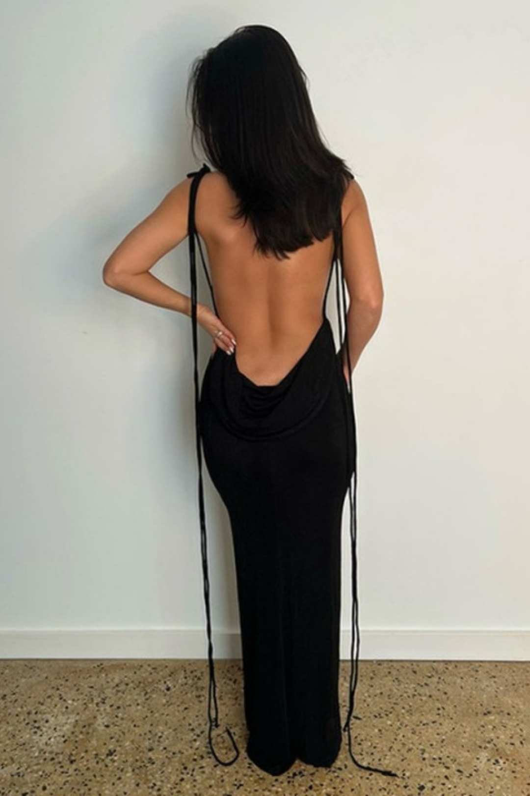 Suspenders Sexy Backless Slim Fit Hip-hugging Temperament Dress