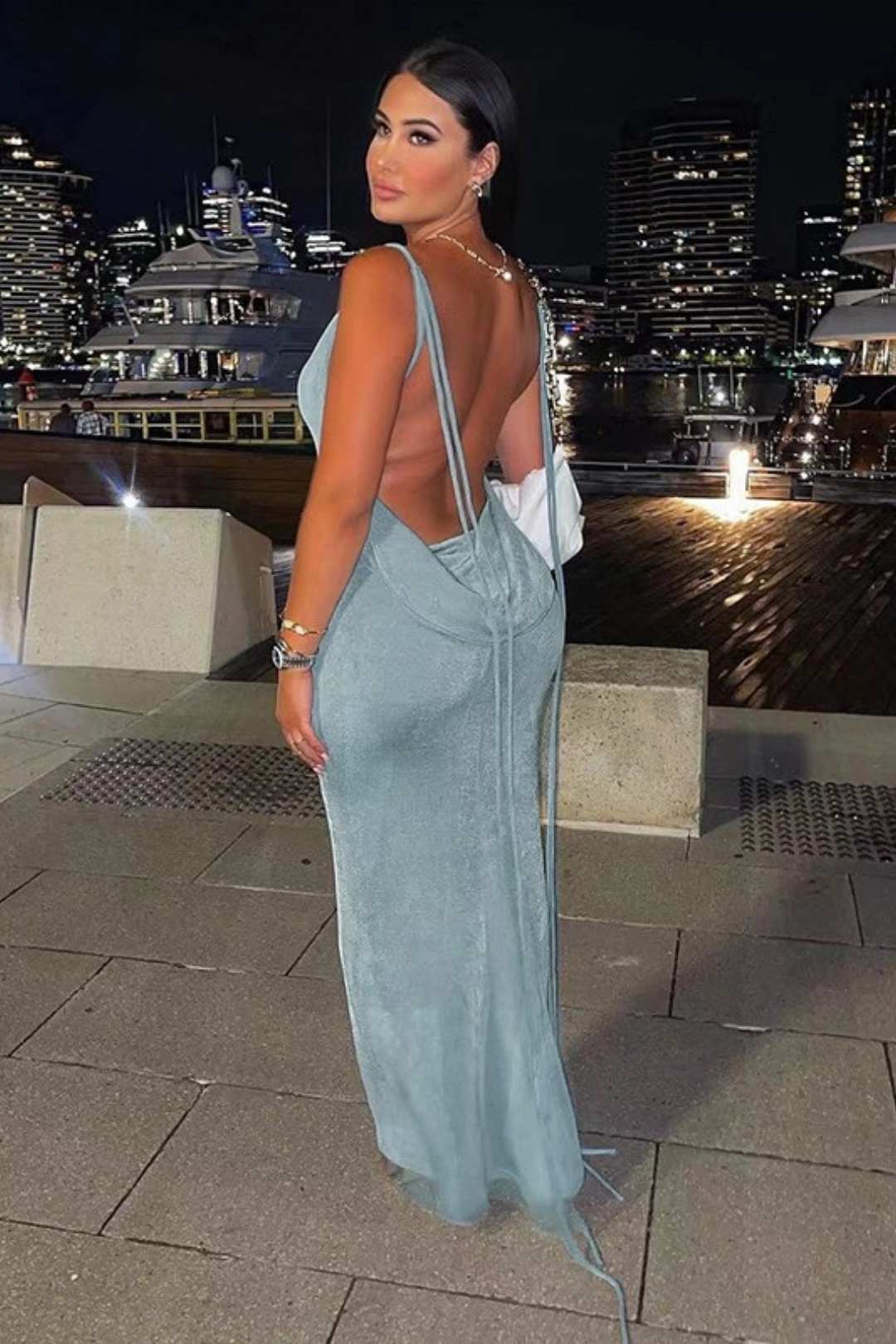Suspenders Sexy Backless Slim Fit Hip-hugging Temperament Dress