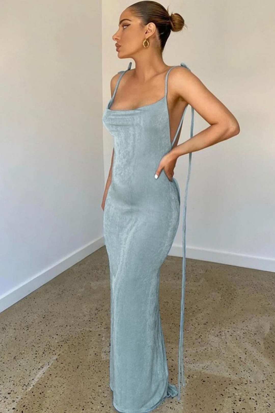 Suspenders Sexy Backless Slim Fit Hip-hugging Temperament Dress