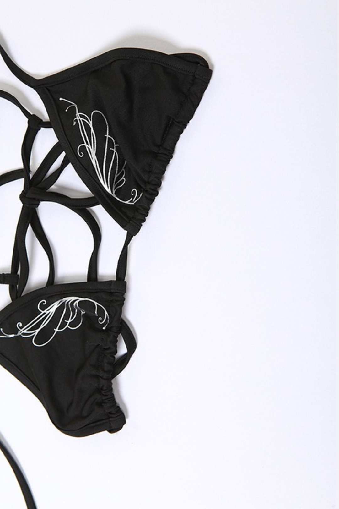 Strappy Vest Sexy Briefs Bikini Suit