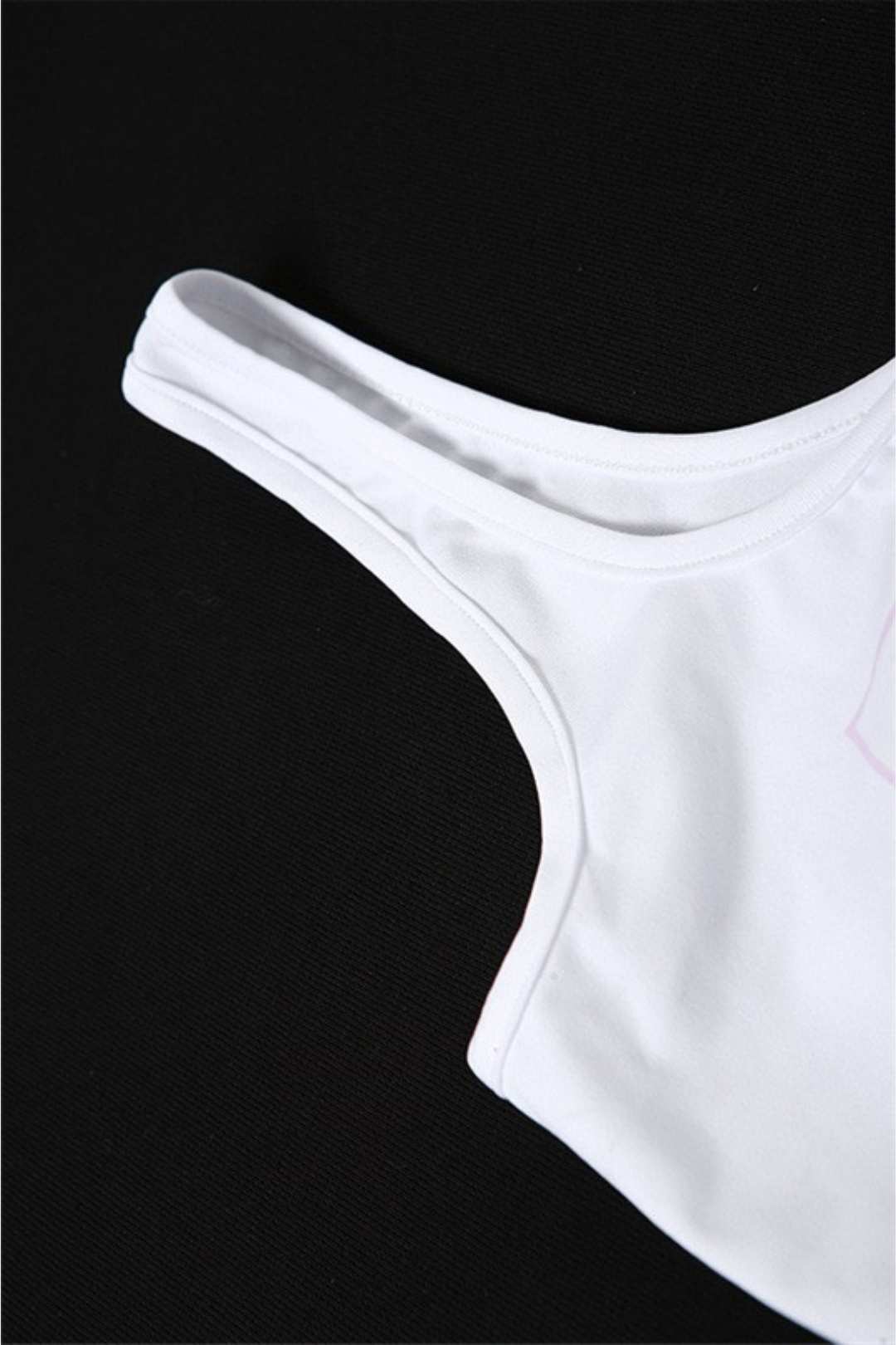 Printed One-line Collar Slim T-shirt Mesh Skirt Casual Suit