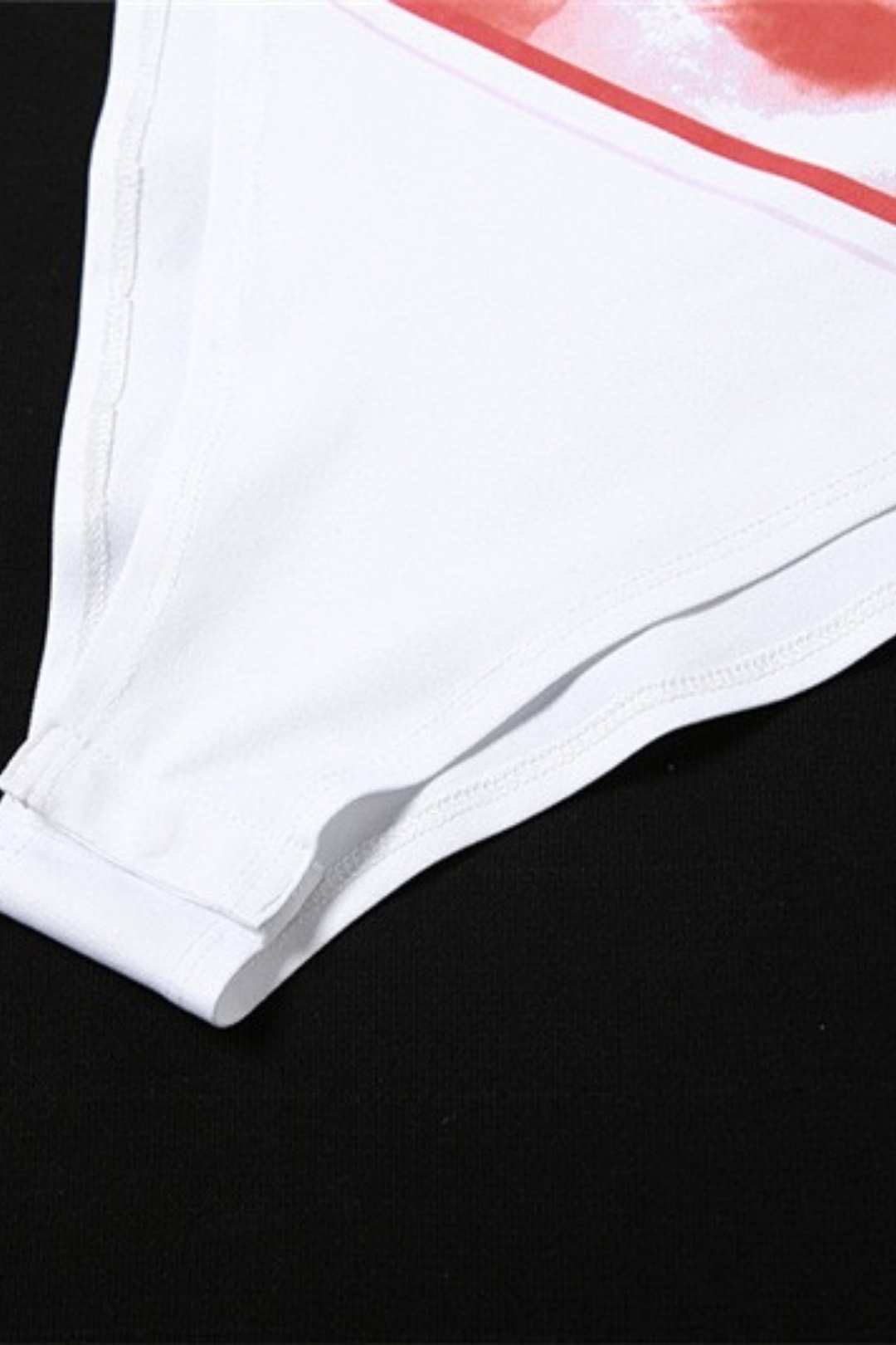 Printed One-line Collar Slim T-shirt Mesh Skirt Casual Suit