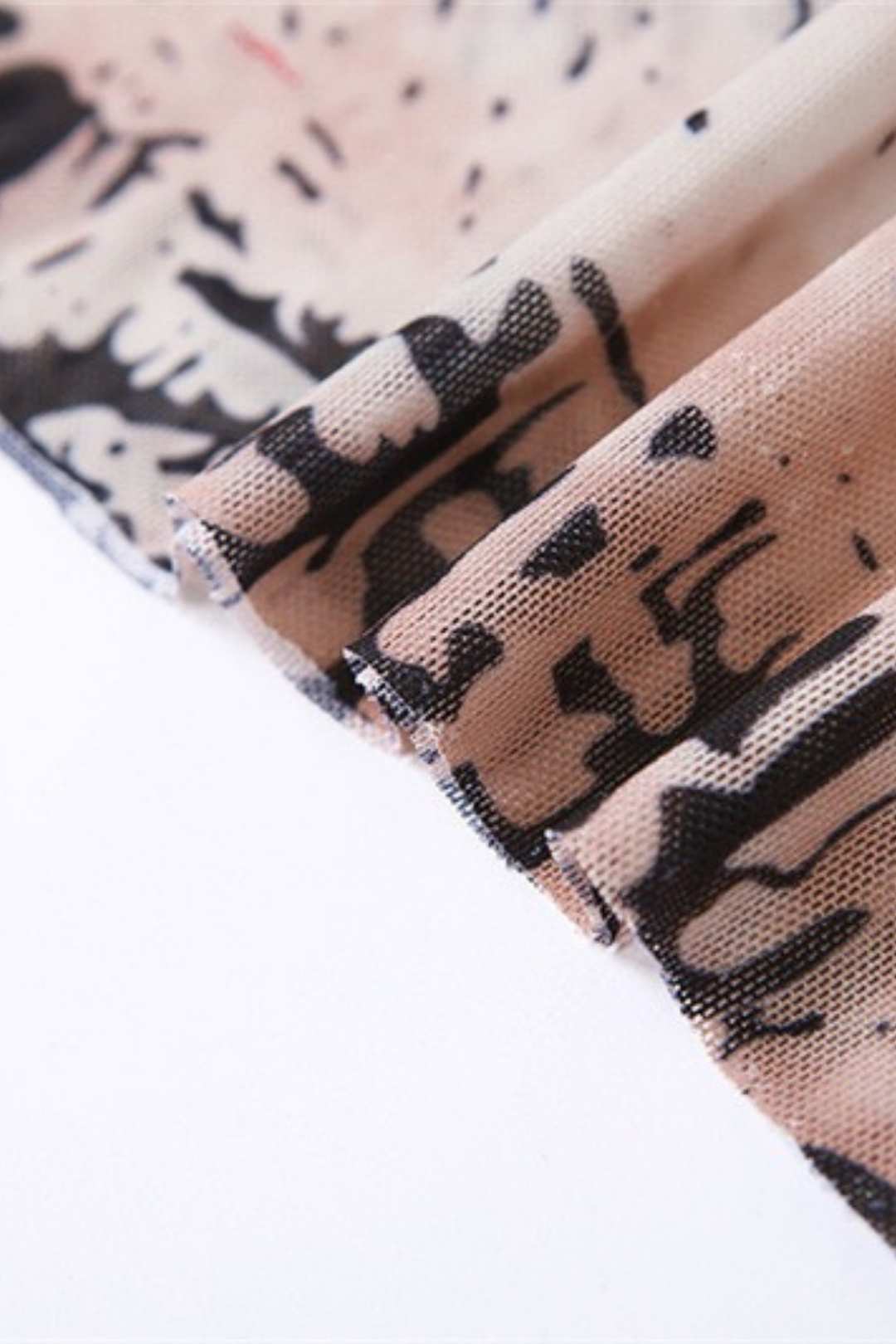 Printed Round Neck Navel-baring Bottoming Slim T-shirt