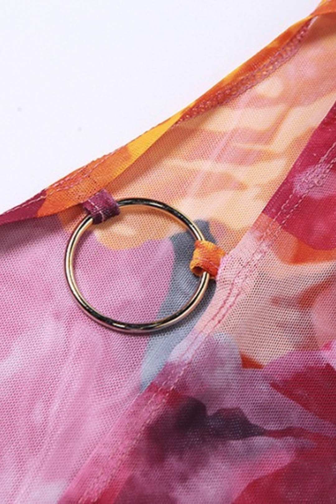 Halter Neck Sexy Backless Slim Printed Split Dress