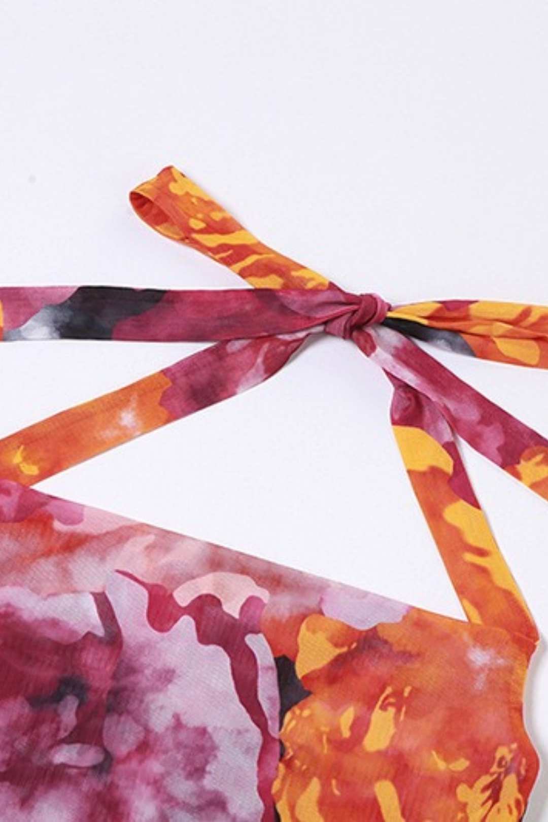 Halter Neck Sexy Backless Slim Printed Split Dress