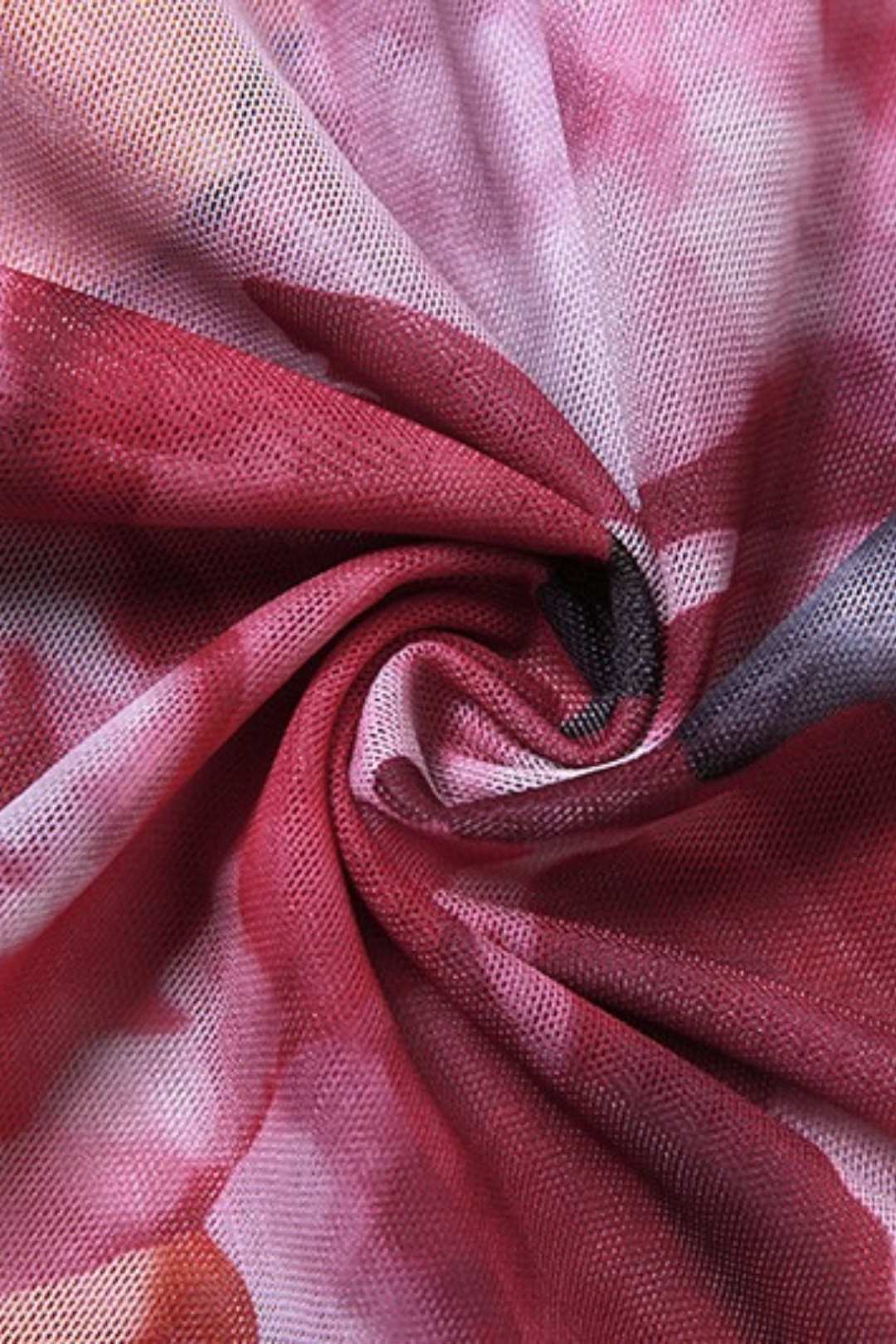 Halter Neck Sexy Backless Slim Printed Split Dress