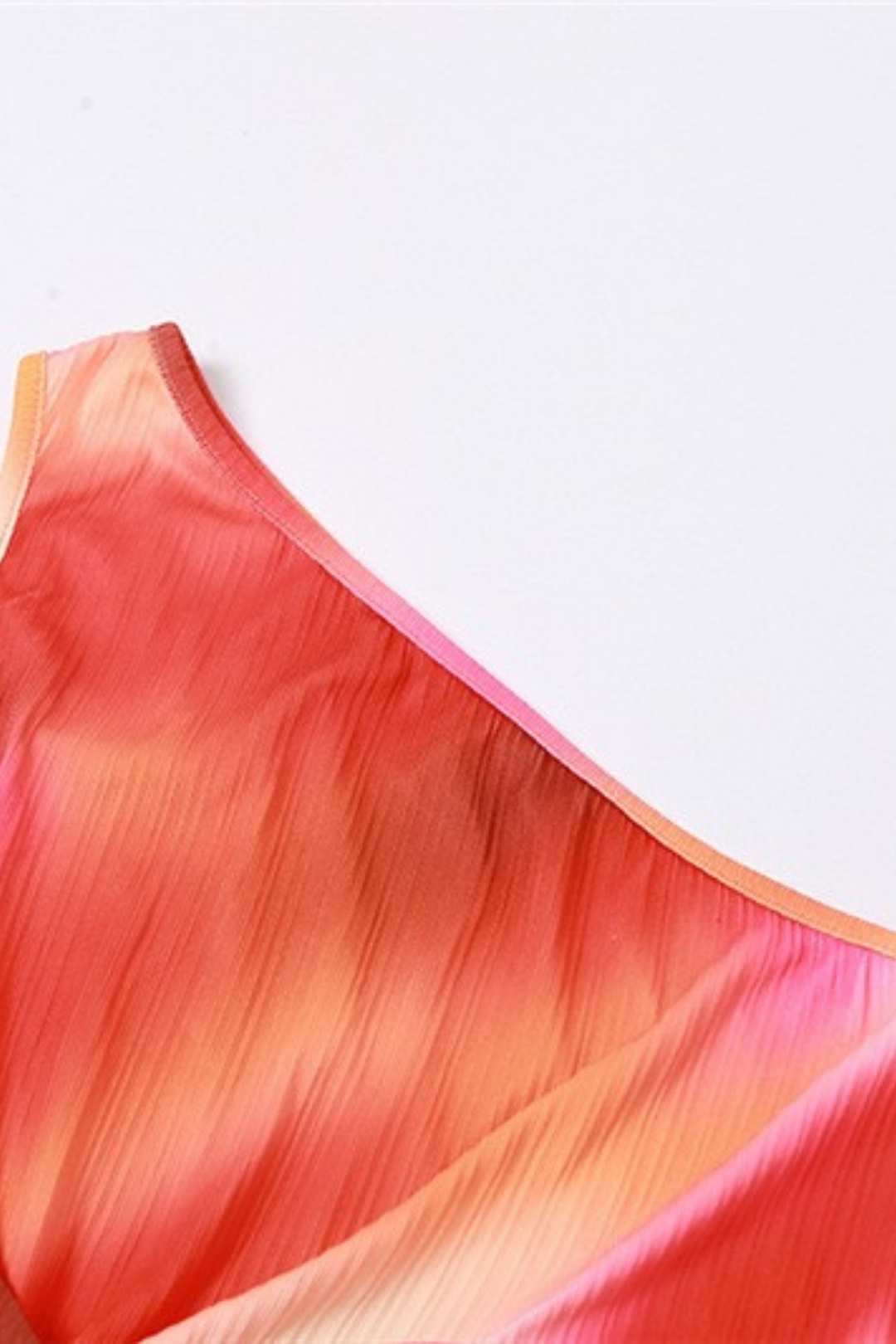 Sexy Oblique Shoulder Hollow Slim Slit Printed Dress