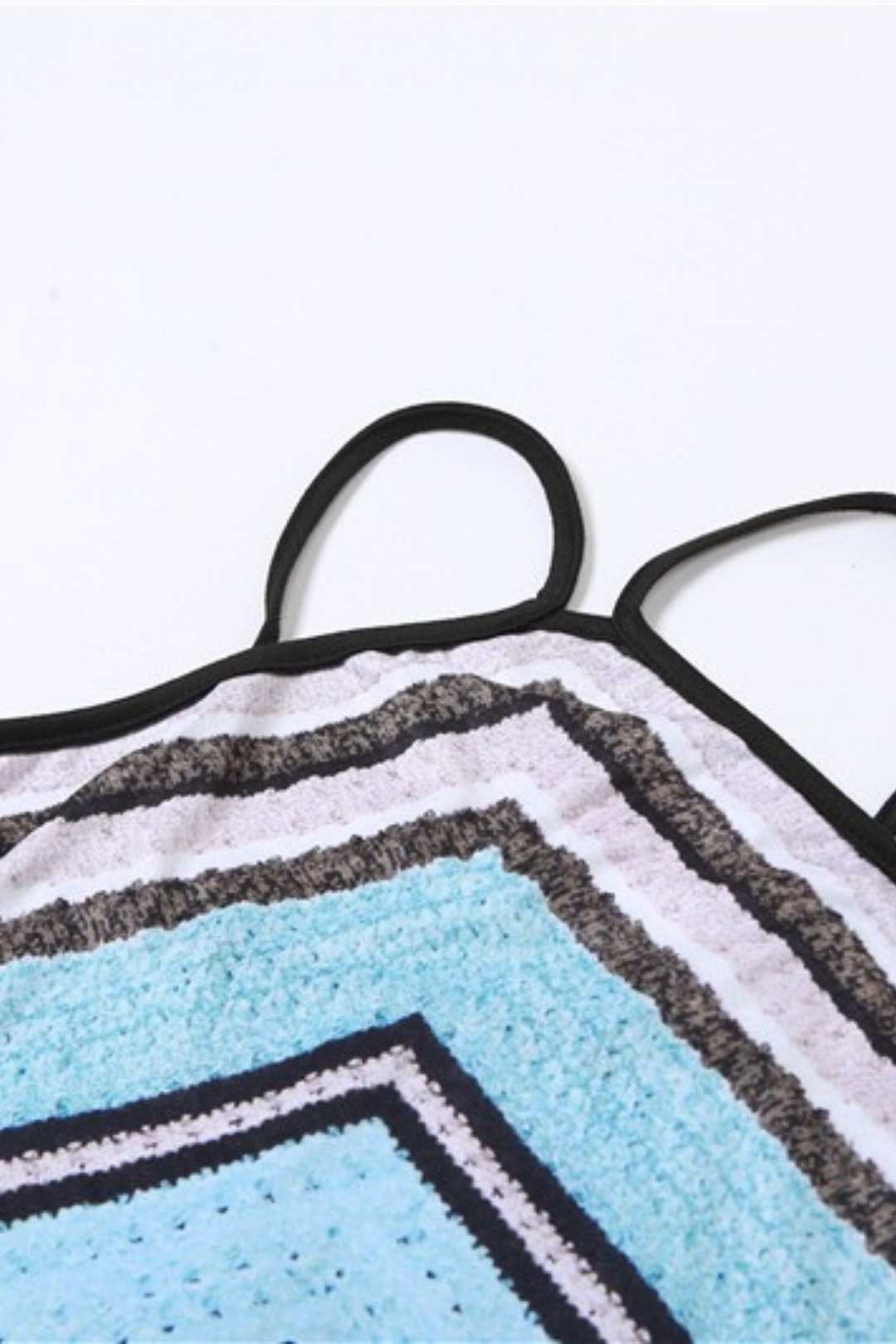 Backless Striped Contrasting Slim Fit Hip-hugging Dress