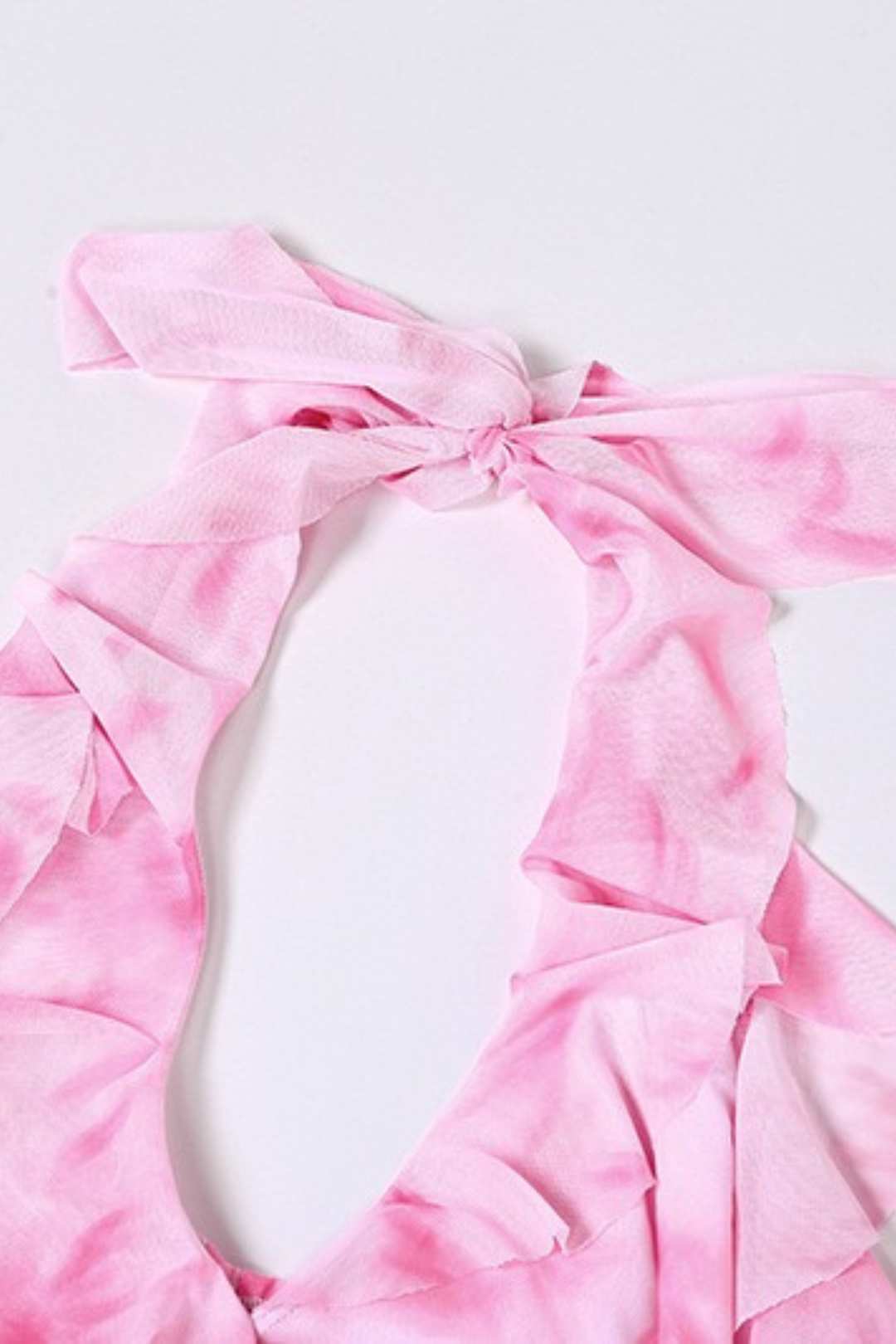 Halterneck Low-cut Backless Printed Fungus Slim Vest