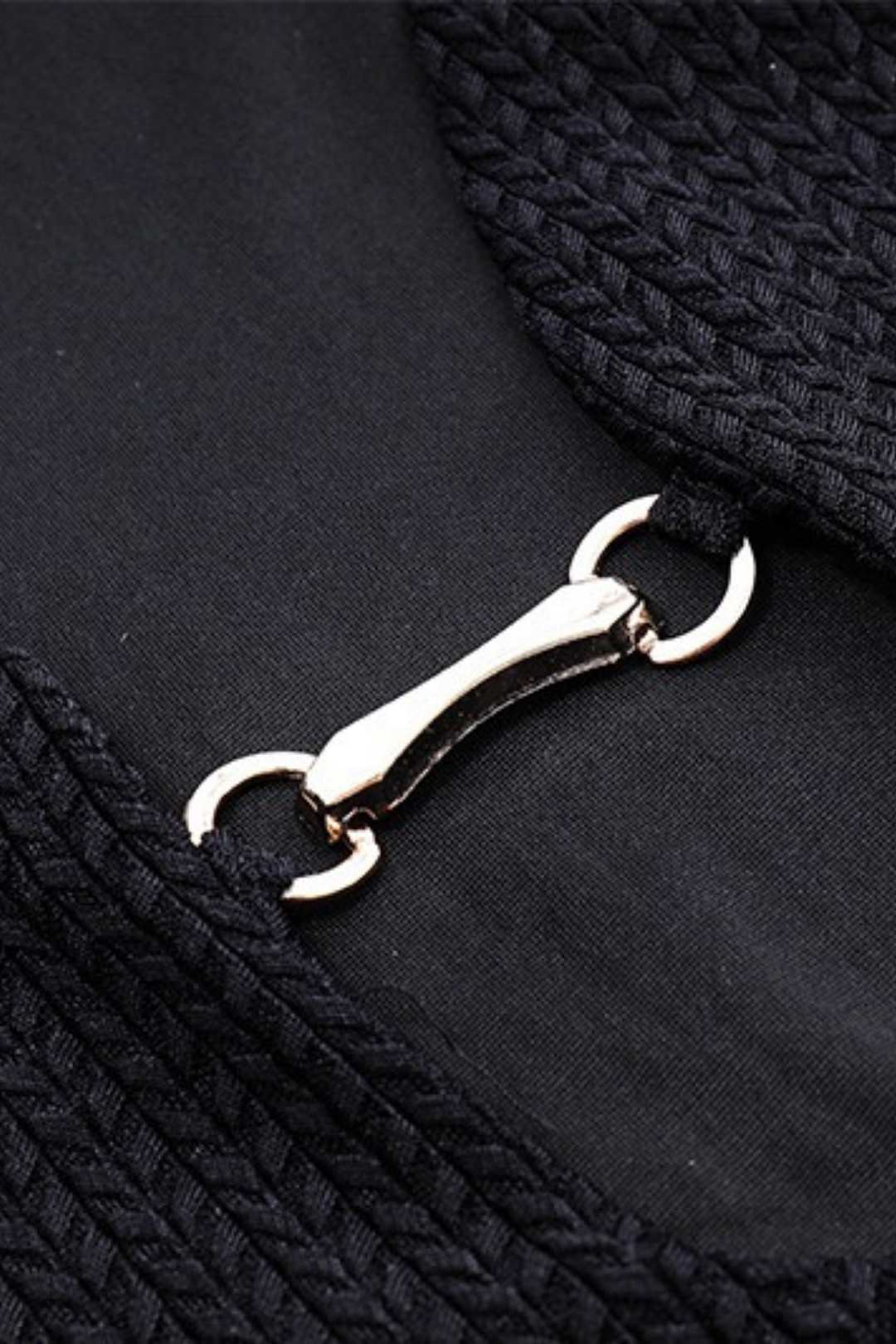 Deep V Lace Metal Splicing Hip Dress