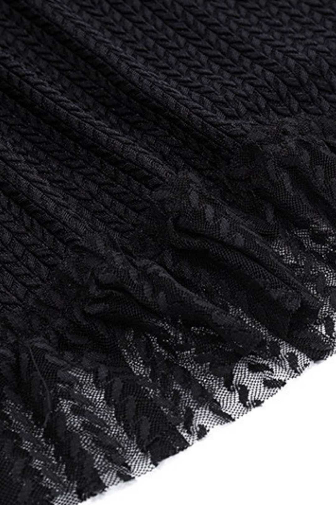 Deep V Lace Metal Splicing Hip Dress