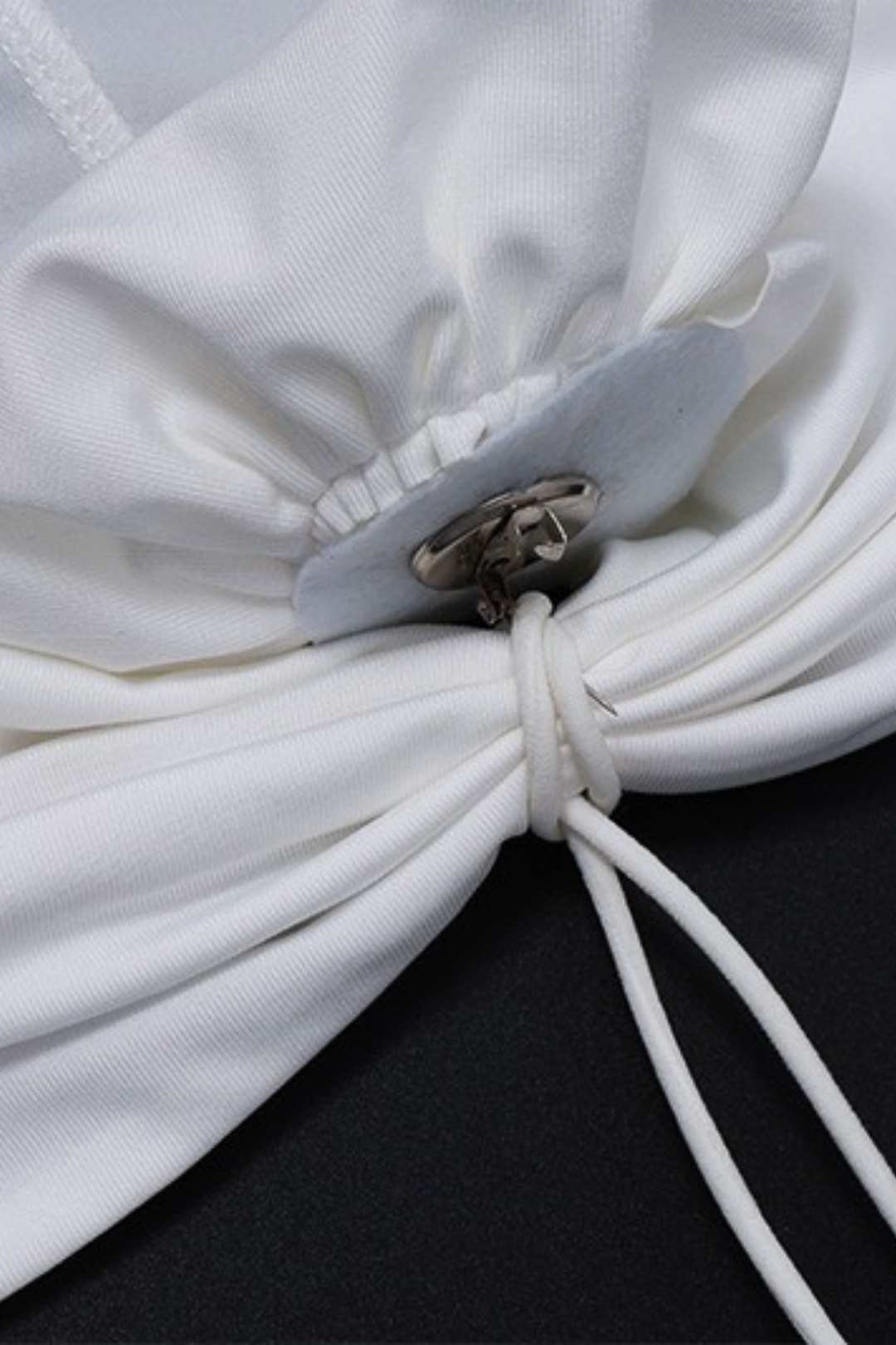 Sexy Hollow Three-dimensional Rose Halter Neck Tube Top Dress