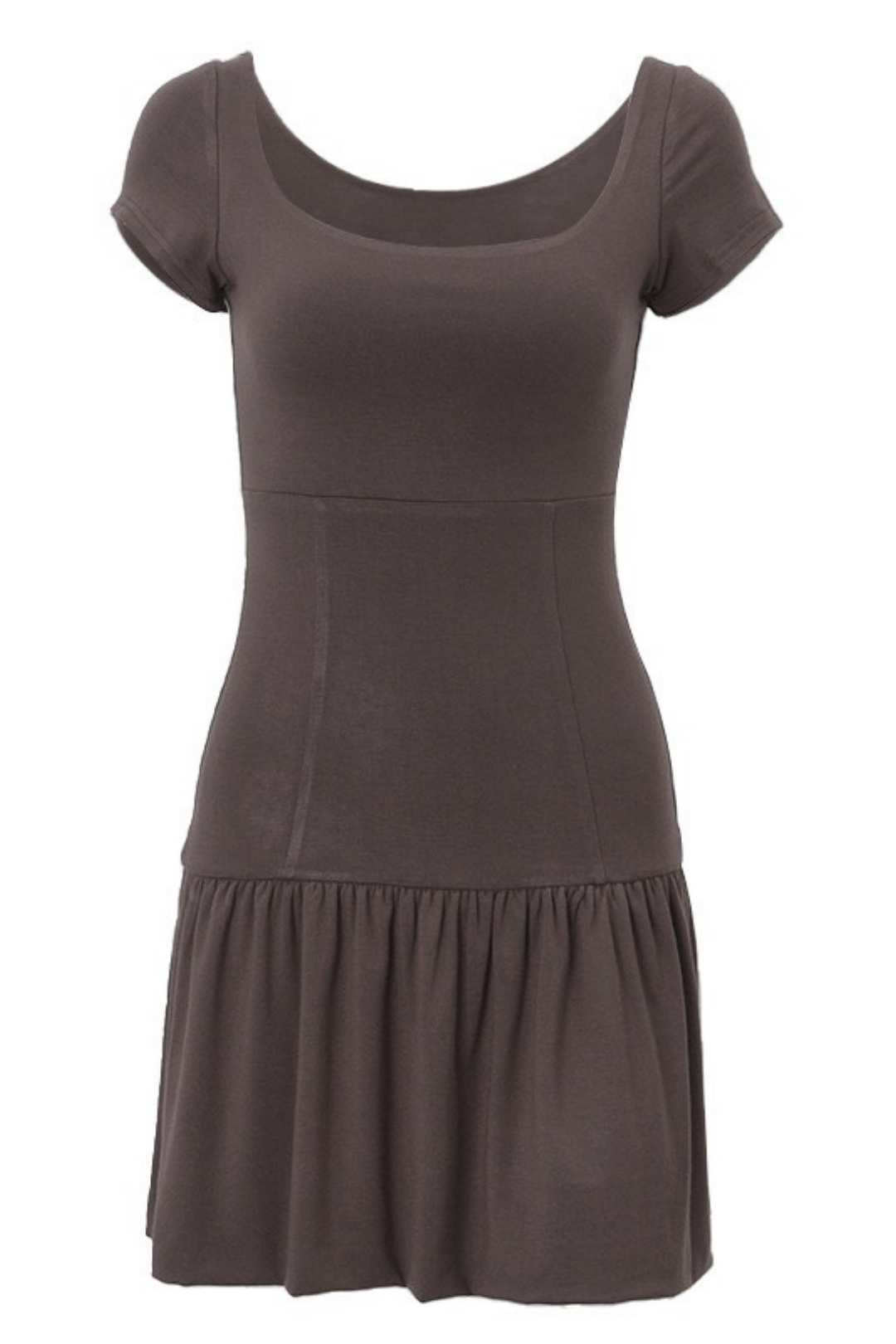 Sexy U-neck Slim Slim Temperament Commuter Short-sleeved Dress