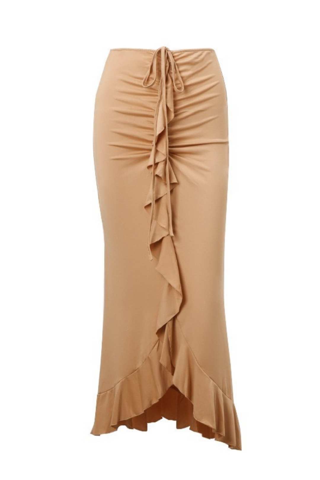 French Style Low-waist Pleated Ruffle Skirt