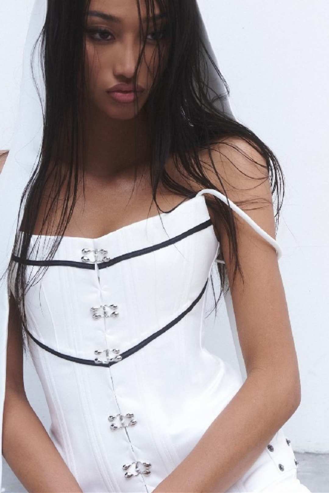 Decorative Ruffled Slim Suspender Dress