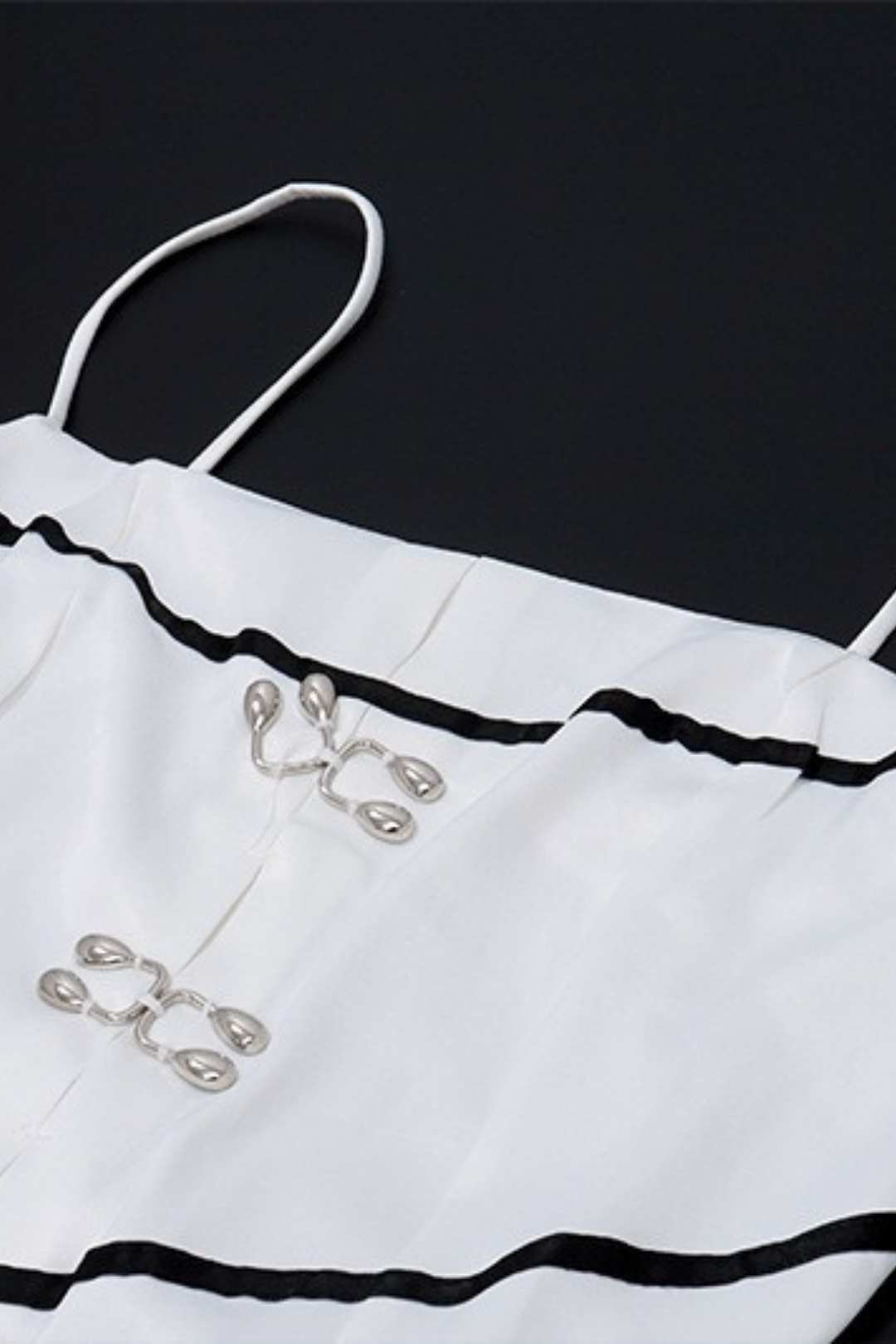 Decorative Ruffled Slim Suspender Dress