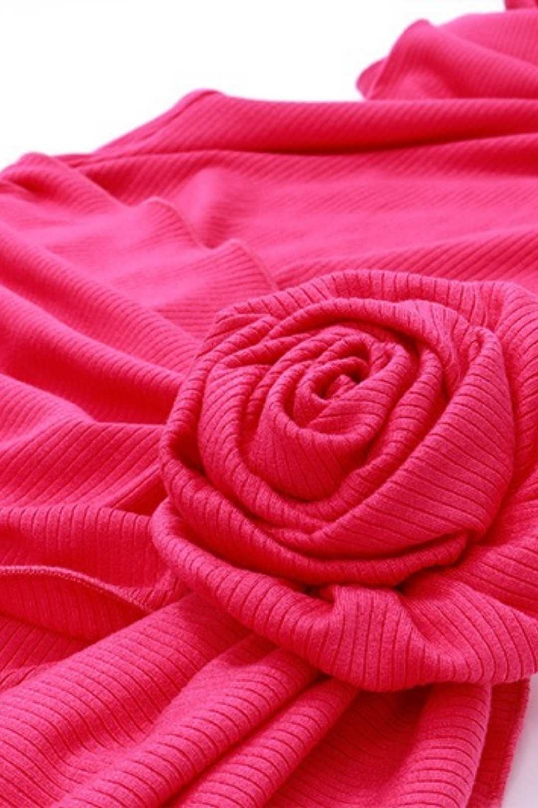 Round Neck Pullover Light Mature Style Pleated Ruffle Dress