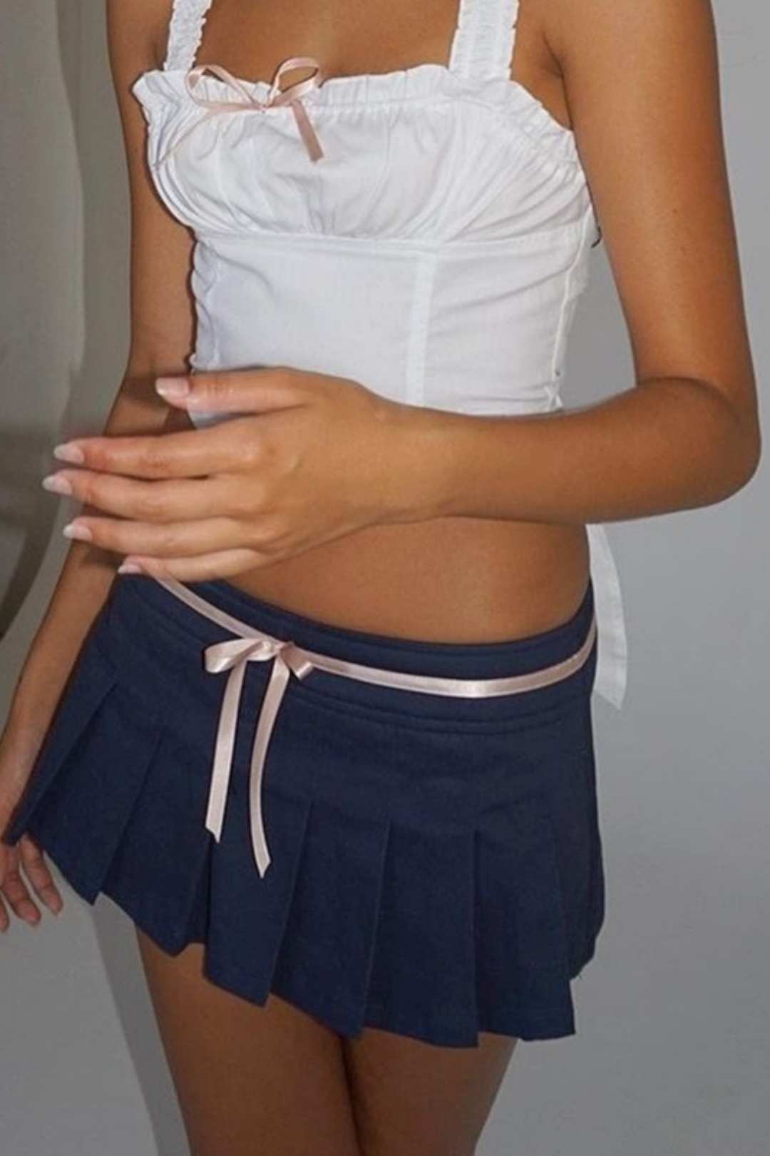 Two-piece Set One-shoulder Tube Top Vest Temperament A-line Skirt Suit