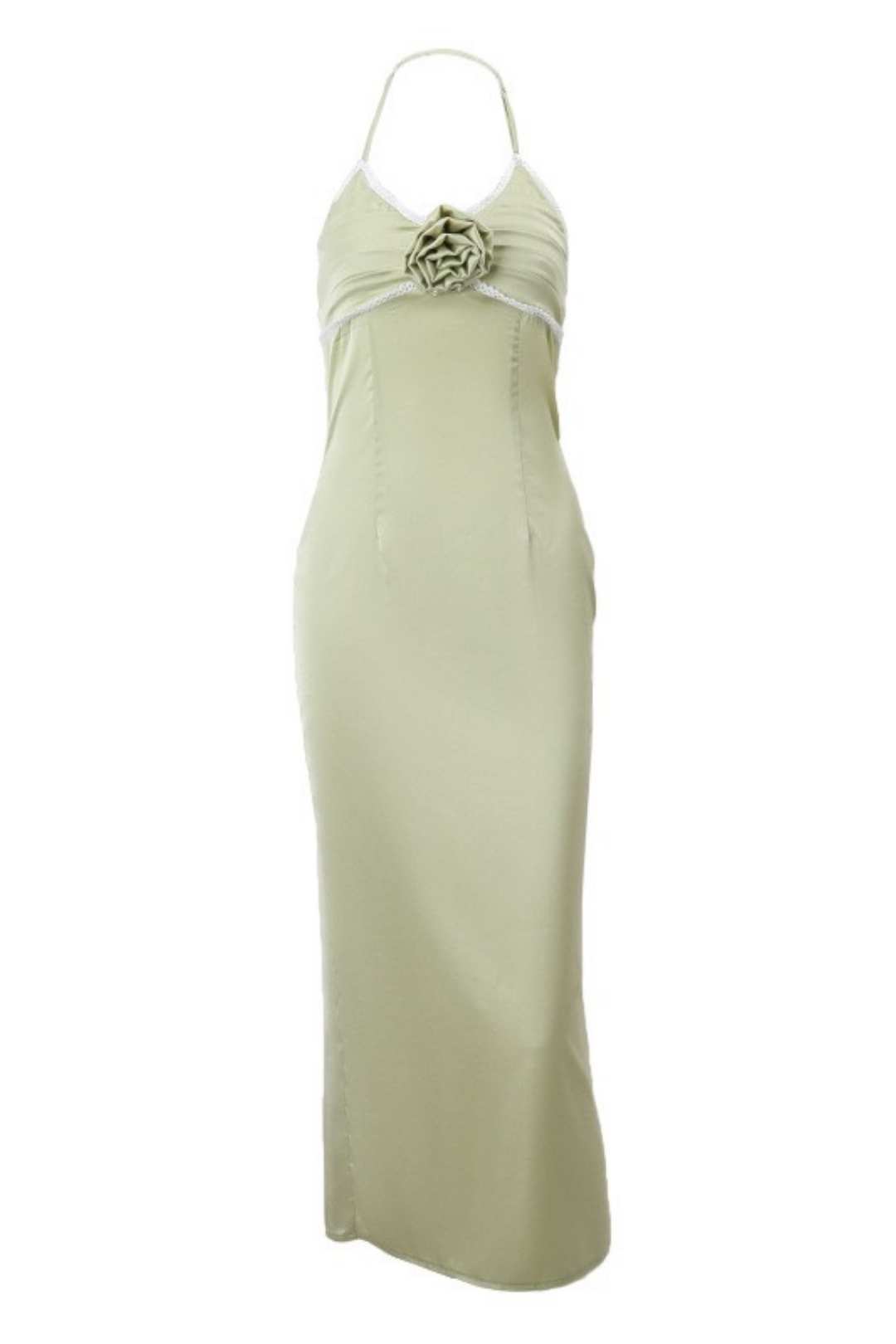 Halter Neck Wrap Chest One Shoulder French Temperament Dress